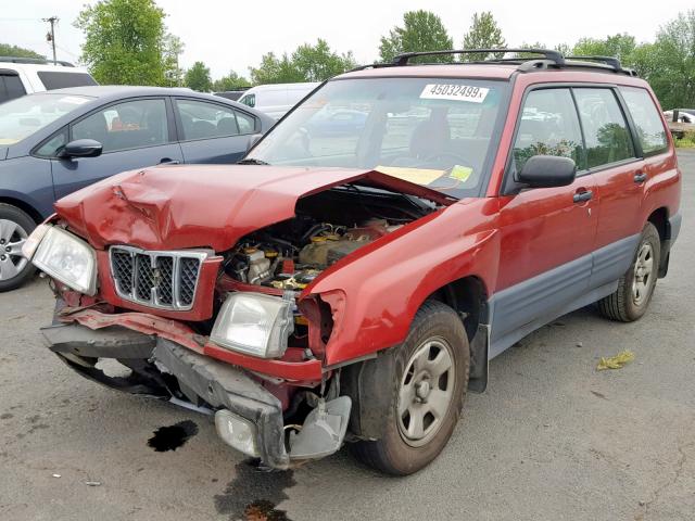 JF1SF63552H758556 - 2002 SUBARU FORESTER L RED photo 2