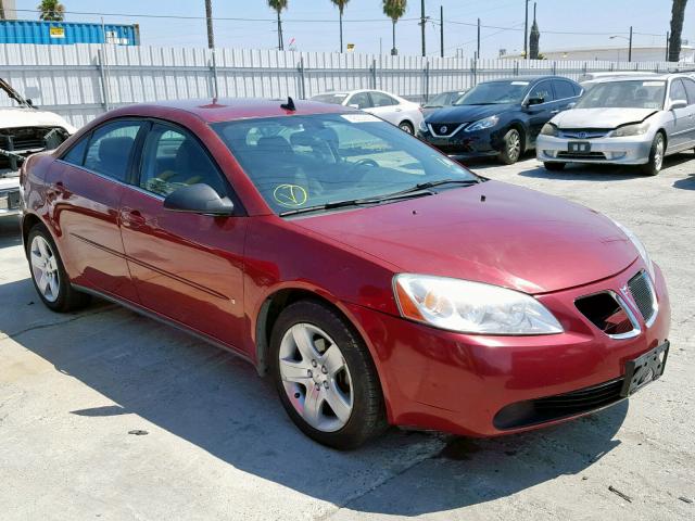 1G2ZG57B294126779 - 2009 PONTIAC G6 RED photo 1