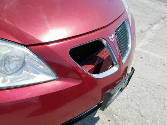 1G2ZG57B294126779 - 2009 PONTIAC G6 RED photo 9