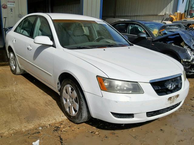 5NPET46C06H124075 - 2006 HYUNDAI SONATA GL WHITE photo 1