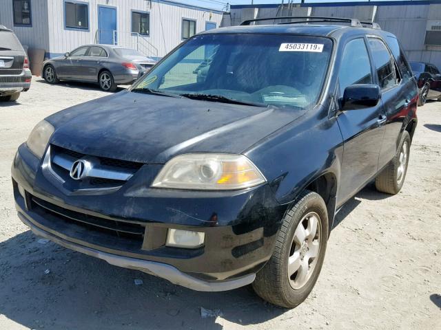 2HNYD18275H538968 - 2005 ACURA MDX BLACK photo 2