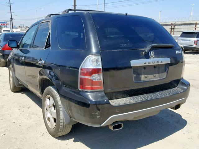 2HNYD18275H538968 - 2005 ACURA MDX BLACK photo 3