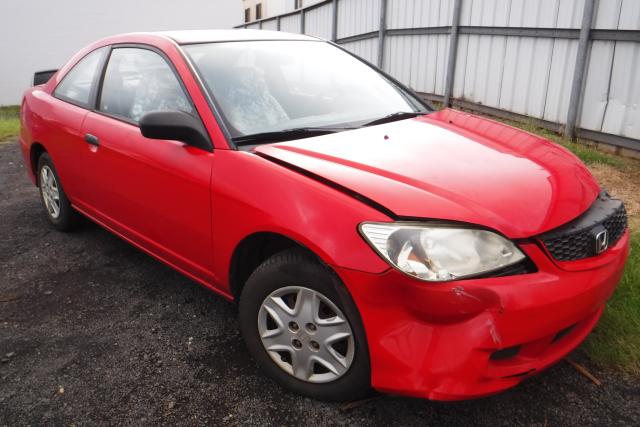 1HGEM21155L065978 - 2005 HONDA CIVIC DX V RED photo 1