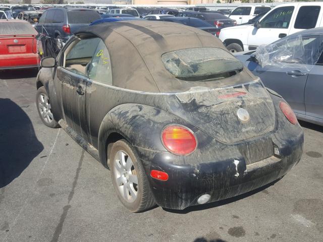 3VWDD21Y63M320847 - 2003 VOLKSWAGEN NEW BEETLE 黑色 照片 3