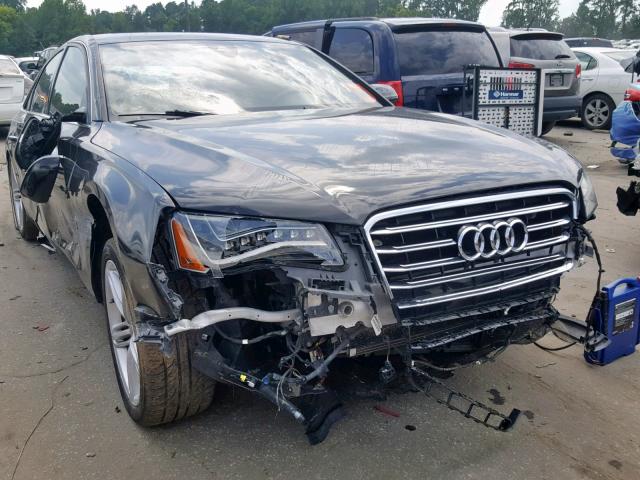 WAUAGAFD7DN000843 - 2013 AUDI A8 QUATTRO BLACK photo 1