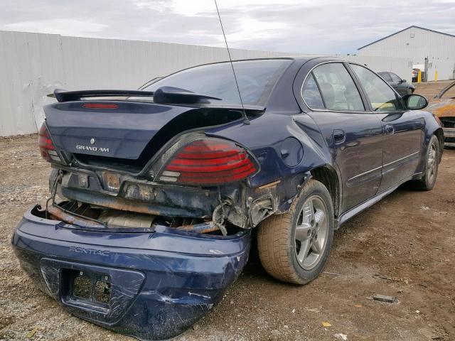 1G2NF52E94M582368 - 2004 PONTIAC GRAND AM S BLUE photo 4