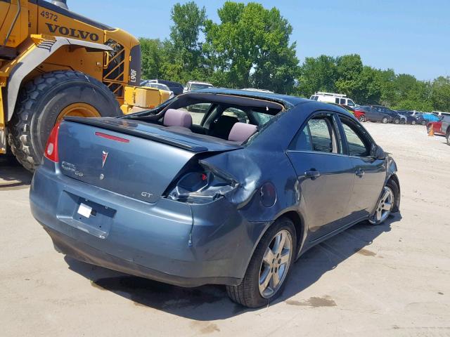 1G2ZH558964106139 - 2006 PONTIAC G6 GT BLUE photo 4