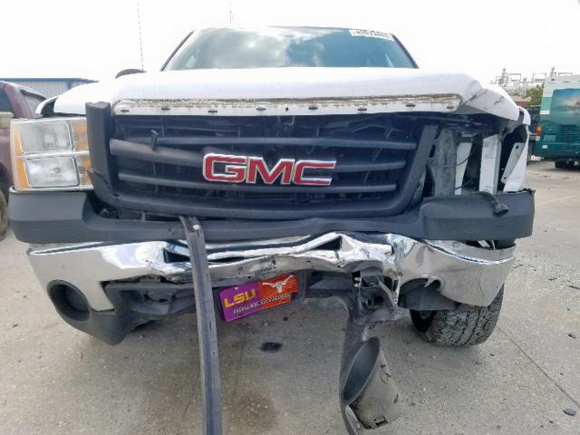 3GTP1TE08DG223930 - 2013 GMC SIERRA C15 WHITE photo 9