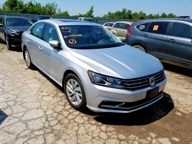 1VWBA7A37JC025028 - 2018 VOLKSWAGEN PASSAT SE SILVER photo 1