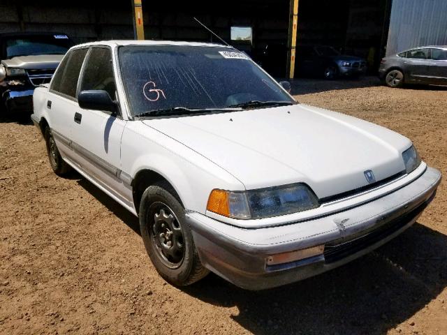 1HGED3640ML039781 - 1991 HONDA CIVIC DX WHITE photo 1