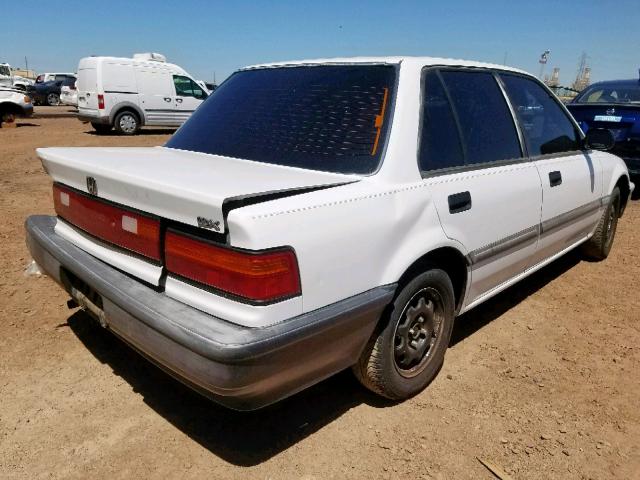 1HGED3640ML039781 - 1991 HONDA CIVIC DX WHITE photo 4