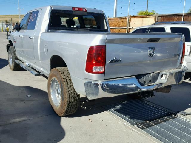 3D7UT2HL9AG134821 - 2010 DODGE RAM 2500 SILVER photo 3