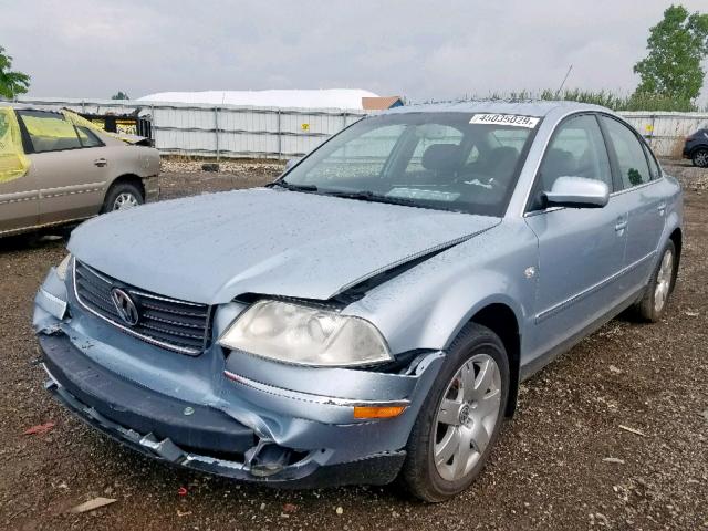 WVWRH63B03P184349 - 2003 VOLKSWAGEN PASSAT GLX BLUE photo 2