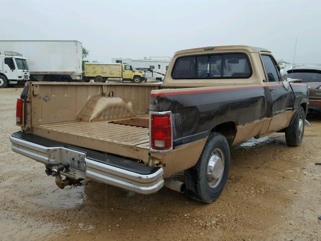 1B7KE26C3MS330569 - 1991 DODGE D-SERIES D TWO TONE photo 4