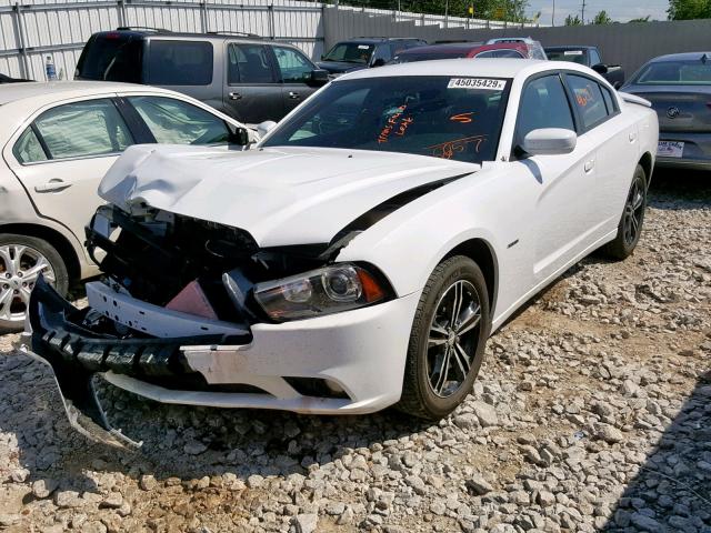 2C3CDXDT9EH182657 - 2014 DODGE CHARGER R/ WHITE photo 2