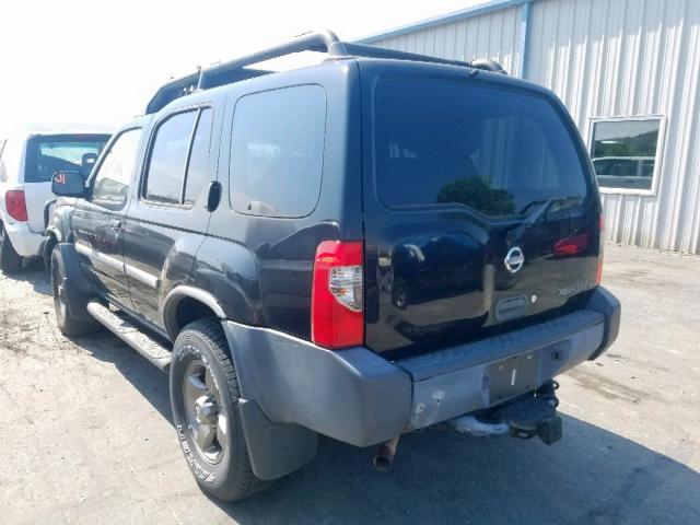 5N1ED28Y72C559297 - 2002 NISSAN XTERRA XE BLACK photo 3