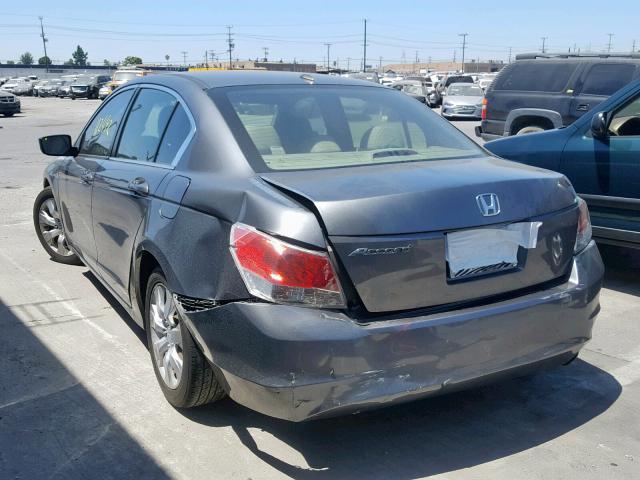 1HGCP26878A090854 - 2008 HONDA ACCORD EXL GRAY photo 3