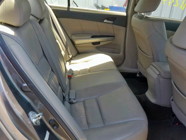 1HGCP26878A090854 - 2008 HONDA ACCORD EXL GRAY photo 6