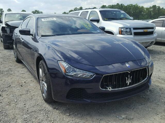 ZAM57XSL7H1206144 - 2017 MASERATI GHIBLI BLUE photo 1