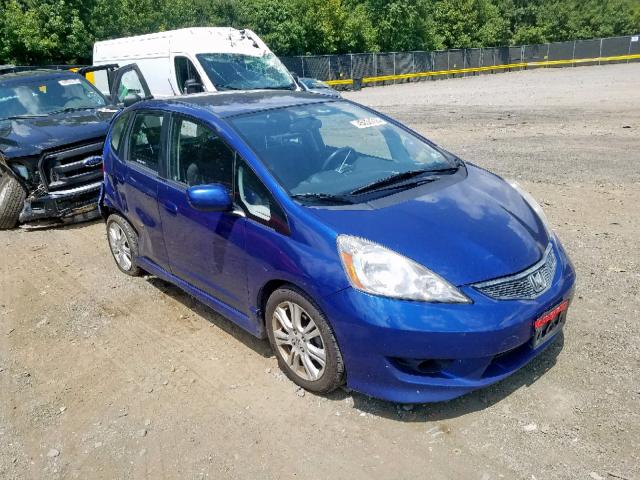 JHMGE8H40AC023072 - 2010 HONDA FIT SPORT BLUE photo 1