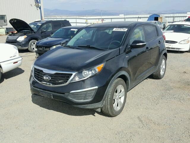 KNDPBCA21D7368436 - 2013 KIA SPORTAGE L BLUE photo 2