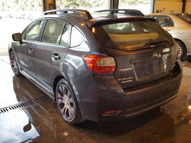 JF1GPAL68D2900600 - 2013 SUBARU IMPREZA SP GRAY photo 3