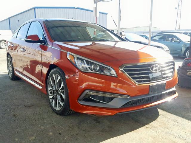 5NPE34AB3FH138230 - 2015 HYUNDAI SONATA SPO ORANGE photo 1