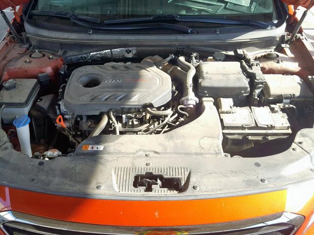 5NPE34AB3FH138230 - 2015 HYUNDAI SONATA SPO ORANGE photo 7