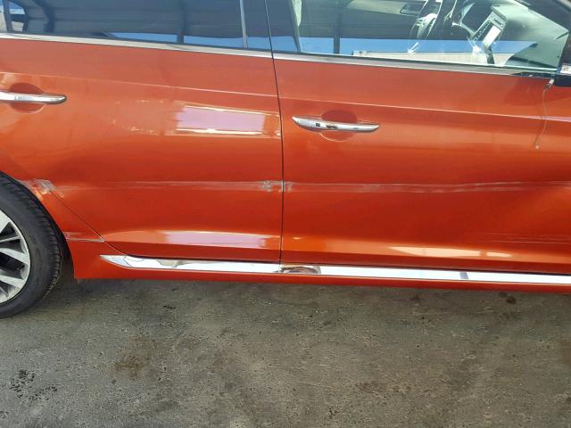 5NPE34AB3FH138230 - 2015 HYUNDAI SONATA SPO ORANGE photo 9