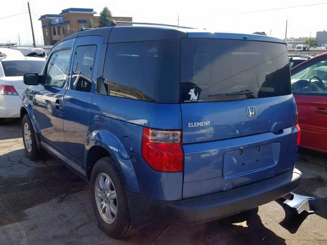 5J6YH27786L020976 - 2006 HONDA ELEMENT EX BLUE photo 3