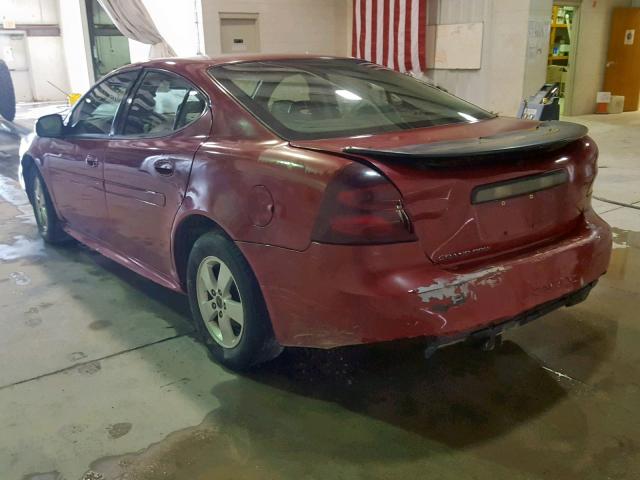 2G2WP552761271166 - 2006 PONTIAC GRAND PRIX RED photo 3