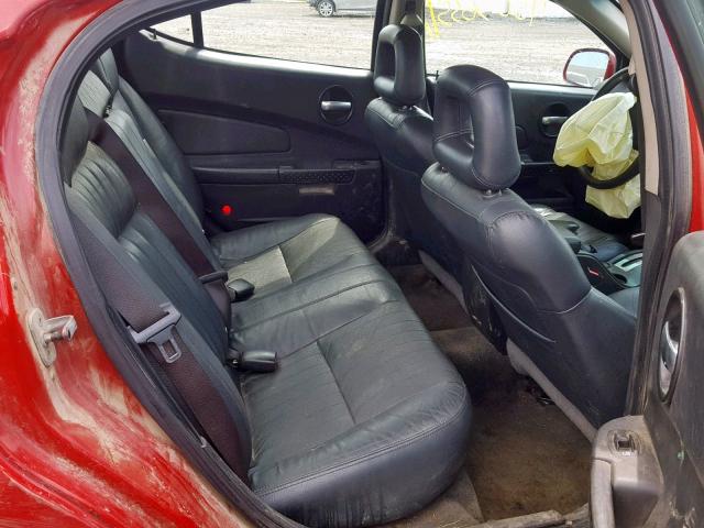 2G2WP552761271166 - 2006 PONTIAC GRAND PRIX RED photo 6