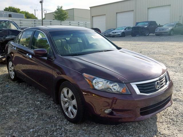 5KBCP3F87AB013081 - 2010 HONDA ACCORD EXL MAROON photo 1