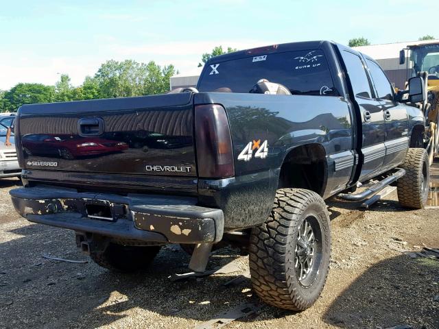 1GCHK23102F230862 - 2002 CHEVROLET SILVERADO BLACK photo 4