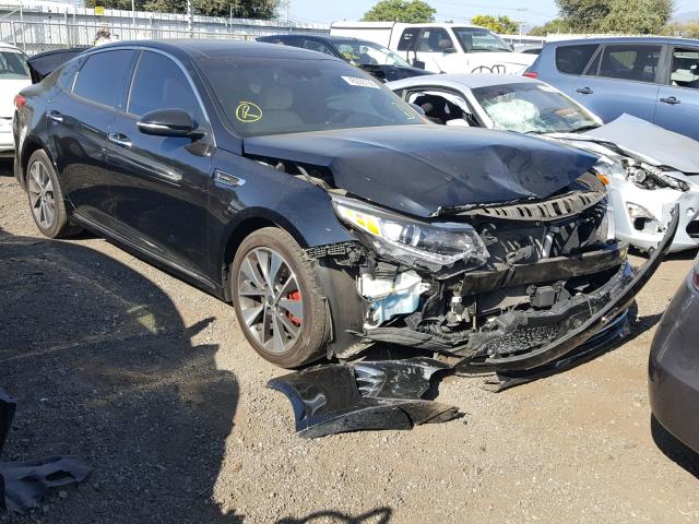 5XXGV4L24GG031569 - 2016 KIA OPTIMA SXL BLACK photo 1