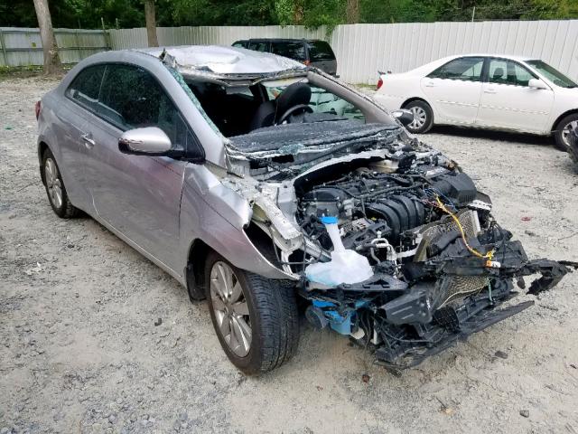 KNAFX6A84E5229463 - 2014 KIA FORTE EX SILVER photo 1