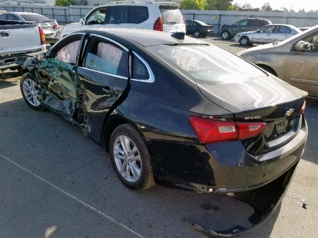 1G1ZE5ST3GF310592 - 2016 CHEVROLET MALIBU LT BLACK photo 3