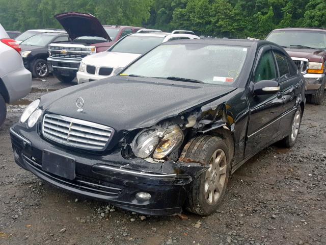 WDBRF92H96F806047 - 2006 MERCEDES-BENZ C 280 4MAT BLACK photo 2