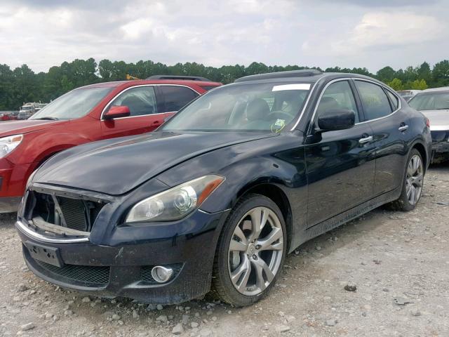 JN1BY1AP1BM321661 - 2011 INFINITI M37 BLACK photo 2