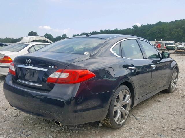 JN1BY1AP1BM321661 - 2011 INFINITI M37 BLACK photo 4