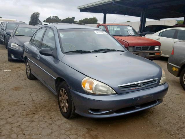 KNADC123216056975 - 2001 KIA RIO SILVER photo 1