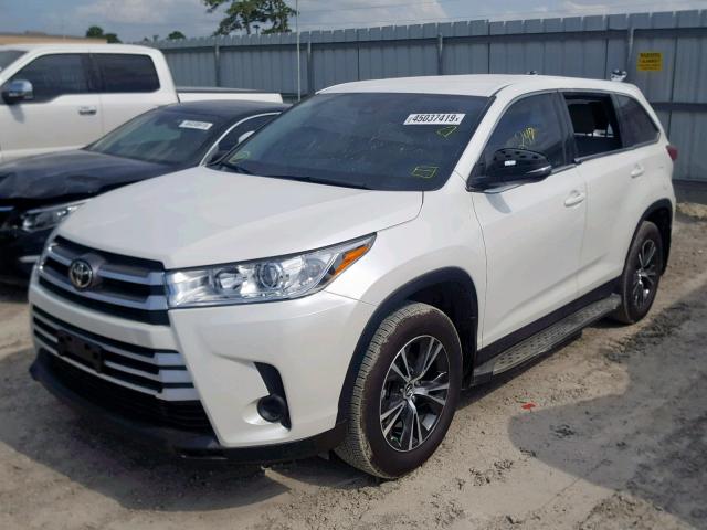 5TDZARFH0KS049463 - 2019 TOYOTA HIGHLANDER WHITE photo 2