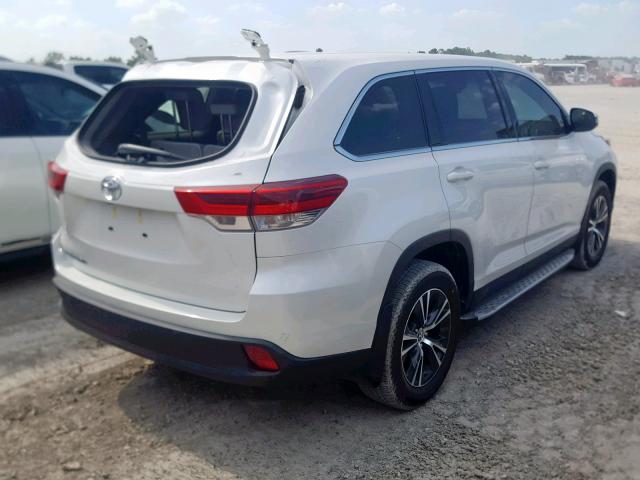 5TDZARFH0KS049463 - 2019 TOYOTA HIGHLANDER WHITE photo 4