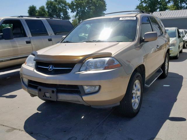 2HNYD18672H525779 - 2002 ACURA MDX TOURIN GOLD photo 2