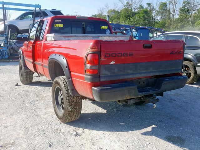 3B7KF22Z2WG128985 - 1998 DODGE RAM 2500 RED photo 3