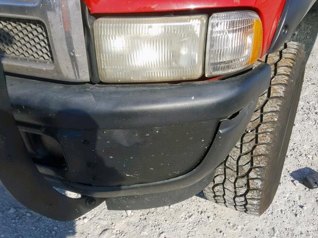 3B7KF22Z2WG128985 - 1998 DODGE RAM 2500 RED photo 9