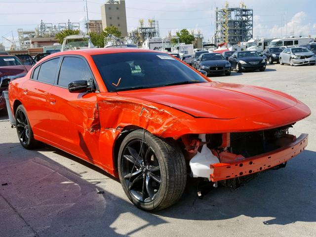 2C3CDXBG5JH247701 - 2018 DODGE CHARGER SX ORANGE photo 1