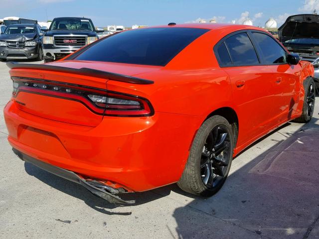 2C3CDXBG5JH247701 - 2018 DODGE CHARGER SX ORANGE photo 4