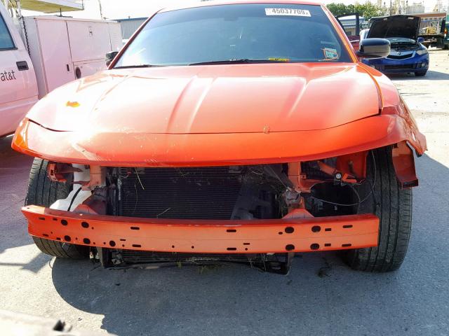 2C3CDXBG5JH247701 - 2018 DODGE CHARGER SX ORANGE photo 7