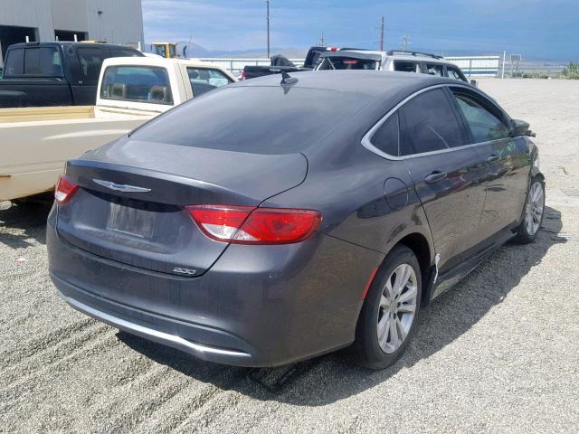 1C3CCCAB1HN503819 - 2017 CHRYSLER 200 LIMITE GRAY photo 4